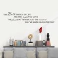 thumbnail image 2 of Openpig The Best Things in Life are The People You Love The Places You've Been and The Memories Vinyl Wall Decal Quotes Inspirational Sayings Wall Art Living Room Wall Stickers Home Decoration, 2 of 4