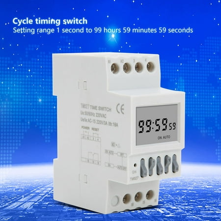 

LHCER Timer Cycle Time Relay TM627 Cycle Time Controller Power Switch Timer Intelligent Switch Timer 50Hz AC220V