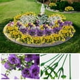 thumbnail image 4 of Rowfad de flores artificiales de Pansy Flowers, 18 paquetes, para decoración exterior, 4 of 9