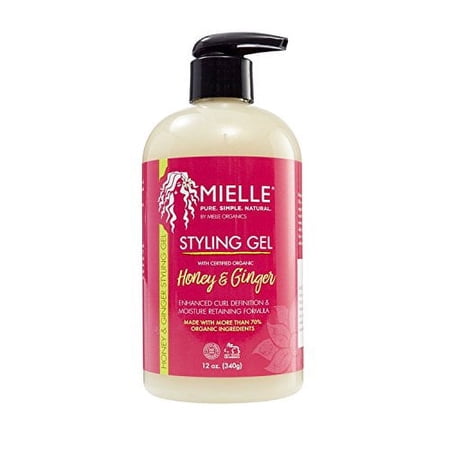Mielle Organics Honey & Ginger Styling Gel 13oz, Curl Enhancing, All Hair Types, Unisex