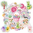 thumbnail image 6 of 35pcs-70pcs Cute Easter Stickers Bunny Stickers Colorful Eggs for Laptops Suitcase Phone, 6 of 9