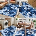 thumbnail image 5 of 4'x6' Area Rugs, Blue Spring Floral Indoor Outdoor Area Rug for Living Room Bedroom, Summer Botanical Flowers Abstract Washable Bathroom Rugs Kitchen Floor Carpet Mats Home Decor Aesthetic, 5 of 8