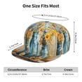 thumbnail image 4 of Susaid Rustic Blue Vase Blossoms Print Baseball Cap Hip Hop Style Flat Visor Adjustable Outdoor Cap Unisex Adjustable Breathable, 4 of 7