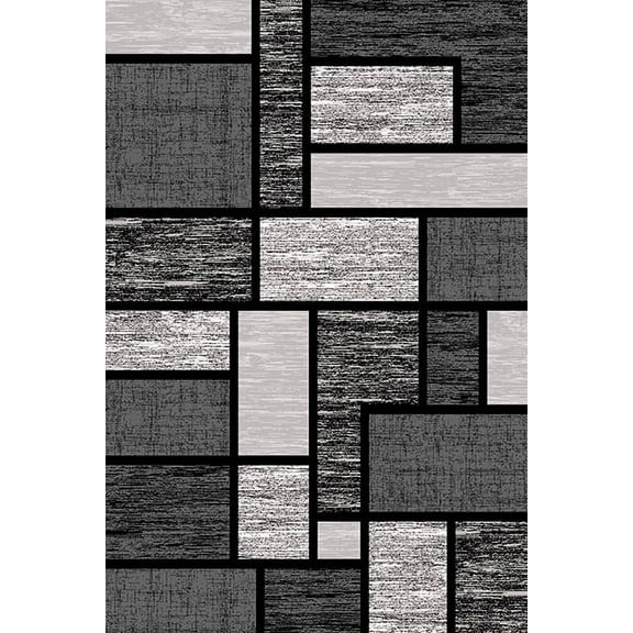 PREMIUM 3D Hand Carved Modern 5x7 5x8 Rug Contemporary 3995 Gray Grey