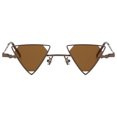 thumbnail image 2 of Triangle Sunglasses - Bronze Frame / Brown Lens, 2 of 3