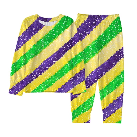 XIYON Girls Clothing Set Carnival Printed Girls 2 Piece Outfit Playful Party & Holiday Matching Top And Shorts 3-4 Years