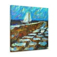 thumbnail image 2 of Seawall on the Shore - Canvas, 2 of 10
