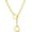 25" Chunky Gold Heart, variant on Heart Slip Chain Necklaces for Women,Stainless Steel O-Ring Adjustable Lariat Y-Necklace,Punk Gothic Cuban Collar Choker Necklace for women