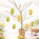 thumbnail image 4 of Decoración De Huevos De Pascua De Plástico 6 adornos colgantes de huevos de Pascua con forma de cáscara de huevo rota para crear un árbol de Pascua. JASKFLY, 4 of 9