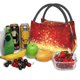 thumbnail image 3 of Fotbe Red Gold Glitter Bolsa Térmica Portátil con Estampado, Bolsa de Entrega de Alimentos Aislada, Bolsa Reutilizable de Gran Capacidad para Comidas y Supermercado, 3 of 6