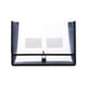thumbnail image 1 of Estantería plegable portátil, de metal, elástica en 3D, de 2 niveles, para oficina, gran capacidad, fácil de transportar, duradera, ideal para el hogar, almacenamiento eficiente, diseño, 1 of 8