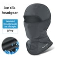 thumbnail image 1 of Unisex Summer Ice Silk Face Mask: Breathable UV Protection Headwear for Cycling, Fishing & Motorcycle Riding – Ventilated, Comfortable & Neutral Style (Gray, One Size), 1 of 6