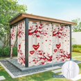 thumbnail image 6 of Outdoor Curtains for Patio Waterproof, Red Valentines Outdoor Privacy Panels Grommet, Red Love Heart Tree Rustic Blackout Outside Curtains for Porch/Cabana/Pergola/Gazebo 54"x95", 1 Panel, 6 of 8