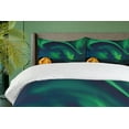 thumbnail image 4 of Ambesonne Green Blue Duvet Cover Set, Sky Nordic Camping, 2-Calking, Forest Green Yellow, 4 of 7