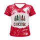 thumbnail image 5 of Pntutb Mujeres Summerchristmas Funny Letter Impreso Blusa Camisetas Casual Cuello en V Manga corta Camisetas tops Pntutb Pntutb-3920, 5 of 6