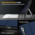 thumbnail image 4 of Tab S10+/S9 FE+ 12.4" Detachable Keyboard Folio, 7 Color Backlit with Trackpad & S Pen Slot, 4 of 7