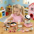 thumbnail image 5 of 22Pcs Kids Kitchen Food Grade Stainless Steel Kids Cooking Real Food Making for Children 7 14 Beginner Cooking Educational, 5 of 5