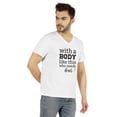 thumbnail image 2 of Inkmeso Mens Tshirt With A Body Like This Who Needs Hair ? Graphic Tshirt For Daddy's Gift Tee Shirt For Funny Balding Tee, 2 of 6