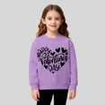 thumbnail image 2 of Bixock Toddler Boys and Girls Tops,Kids Long Sleeve Tops Valentine Love Print Fleece Lined Round Neck Sweatshirt for Boys Girls 2-12Y Tops, 2 of 5