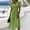 Green, variant on Summer Solid Dresses for Women 2026 - Boho Madi Dress Short Sleeve V Neck Below the Knee Dressy - Casual Sundresses Beach Vacation Outfits Black L
