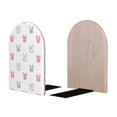 thumbnail image 2 of Naloa Girl Rabbit 2 Pcs Bookend Large Capacity Office Book Ends for Home Office Library School Study Decoration, 2 of 8