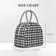 thumbnail image 2 of Balery Black Tartan Plaid Bolsa de Almuerzo para Mujeres, Caja de Almuerzo, Bolsa de Almuerzo Pequeña Impermeable, Tote de Almuerzo Reutilizable con Gran Capacidad, 2 of 6