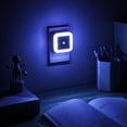 thumbnail image 6 of Square Light-Controlled Night Light - 4-Pack LED Plug-In Night Light with Smart Dusk-to-Dawn Sensor, Energy-Efficient 3000K Warm White Glow for Bedrooms, Hallways, and Bathrooms, 6 of 7