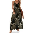 thumbnail image 1 of design Art Déco - fans de Luxe III Robe Sans Manches Robes d'Anniversaire pour Femmes Robe Femme, 1 of 4