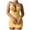 Yellow, variant on Levmjia Women's Sleepwear Mesh Camisole Nightgown Dress Hanging Neck Solid Color Lingerie Set Comfortable Home Sleep Romantic Couples Gift