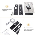 thumbnail image 3 of OULII 1Pc Silver Pivot Door Hinge Stainless Steel Durable Practical Home Hardware, 3 of 8