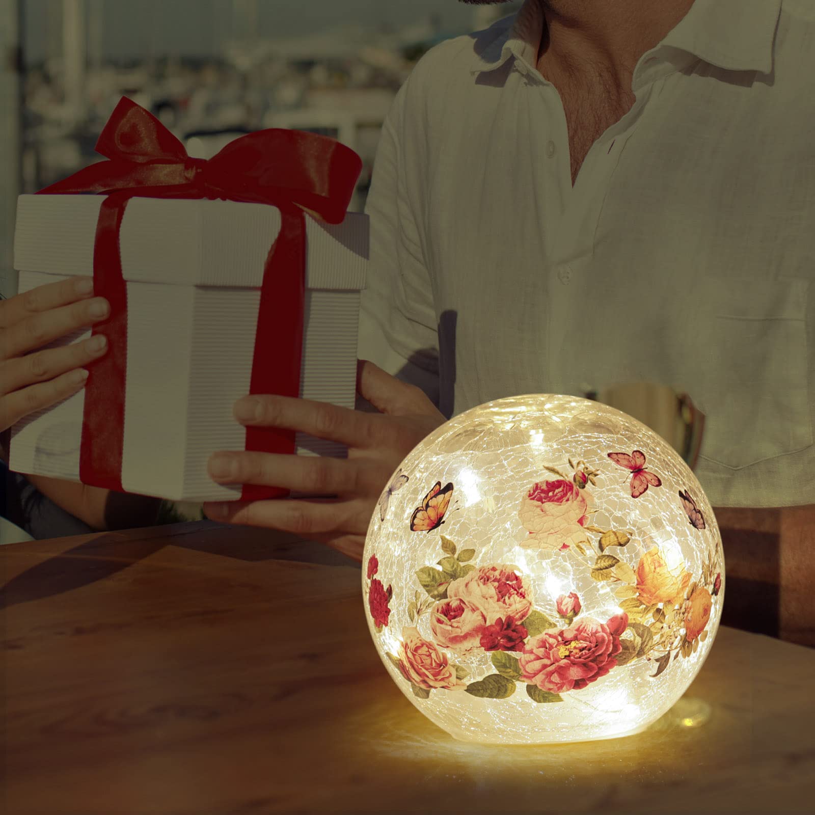 Illuminated Spheres Lighted Decorative Balls Garden Light Sphere Gazing