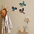 thumbnail image 3 of kkbbma under $5 Wooden Flying Birds Wall Art, 3 Piece Handmade Wooden Flying Birds Wall Art, Home Office Wall Decor Artwork, Nature Inspired Wooden Bird Decor, Easy Mount Wall Hanging Sculpture, 3 of 5