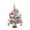 L, variant on Pre-lit Pre-Decorated Pine Artificial Christmas Tree, 1.47FT Artificial Hinged Xmas Tree with 818 Flocked Frosted Tips, 250 Lights, 58 Pine Cones & 58 Red Berries for Holiday Party Office Home