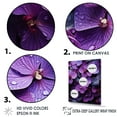 thumbnail image 3 of Designart "Enchanting Purple Surrealism" Violets Floater Framed Canvas Wall Art, 3 of 5