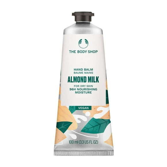 Bálsamo de manos The Body Shop Almond Milk, 96 horas, hidratante, 100 ml, vegano
