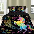 thumbnail image 2 of Juego de cama unicornio arco iris, 2 of 5