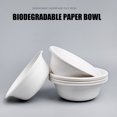 thumbnail image 4 of VALINK 10pcs Disposable Green Paper Bowls Environmentally Friendly Waterproof Tableware Kitchen Supplies, 4 of 6