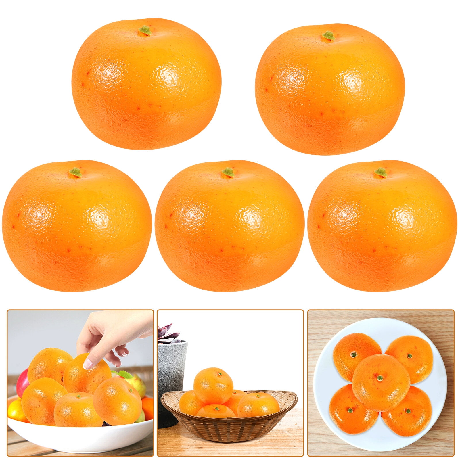 1pc Artificial Orange, Vivid Faux Fruit For Decoration, Home Kitchen  Restaurant Table Party Decor, Photography Props