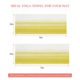 thumbnail image 6 of Yellow White Ombre Yoga Towel for Hot Yoga Non Slip, Farmhouse Funny Gradient Striped Yoga Mat Towel Absorbent Yoga Sweat Towels Microfiber Hot Yoga Blanket for Bikram Pilates 26"x74", 6 of 7
