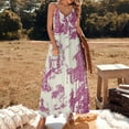 thumbnail image 3 of Toile De Jouy Pink Chinoiserie Tea Sleeveless Dress Loose Women's Dress Dresses Luxury Evening Dresses, 3 of 9