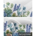 thumbnail image 6 of Spring Succulent Kitchen Valances for Windows Farmhouse Linen Window Valance Curtain for Living Room Window Treatment Tropical Botanical Florals Blooms Valance Rod Pocket Topper Drape, 60 x 18 Inch, 6 of 6