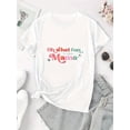 thumbnail image 3 of Vacation Ready Women's "Oh What Fun Mama" Graphic Tee - Playful Colorful Letter Print, Casual Short Sleeve T-Shirt, Comfortable Summer Top for Casual Attire, Casual Attire Tee | Trendy Casual Style |, 3 of 8