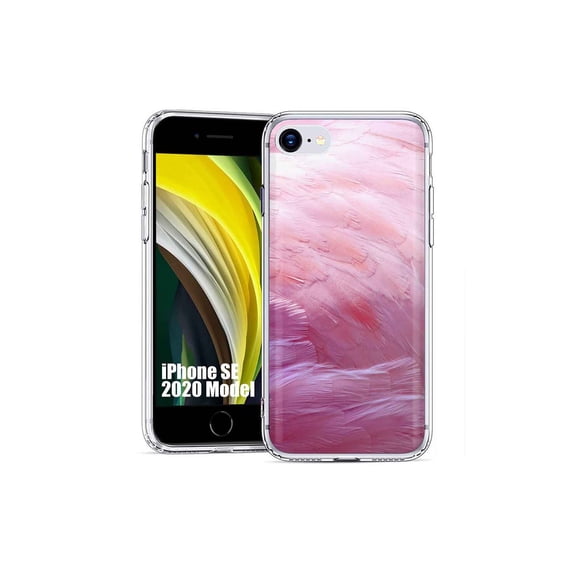 TalkingCase Slim Phone Case Cover Compatible for Apple iPhone SE 2022/3rd/2020/8/7, Pink Print, USA