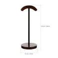 thumbnail image 4 of Minkissy Coffee Wooden Headphone Stand 1Pack For Desk With Stable Support 13X5.5In, 4 of 4