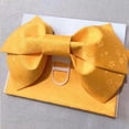 thumbnail image 3 of Cinturón Obi Kimono Zulema Japonés Clásico Fajín Amarillo, 3 of 8