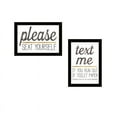 thumbnail image 2 of Text Me If You Run Out of Toilet Paper While Seated by M.Rae WoodFramed in White, 2 of 3