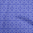 thumbnail image 1 of oneOone Polyester Spandex Blue Fabric Asian Floral Block Quilting Supplies Print Sewing Fabric By The Yard 56 Inch Wide, 1 of 4