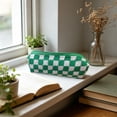 thumbnail image 6 of Checkered Cosmetic Bags, Make up Brushes Cases, Small Makeup Bag Purse, Travel Toiletry Zipper Pouch, for Women, 6 of 6
