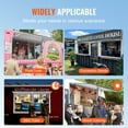 thumbnail image 6 of KFFKFF Concession Window 48"x36", Aluminum Alloy Service Window with Awning Door & Drag Hook, Opens Up to 85 Degrees for Food Trucks and Trailers, Glass Not Included, 6 of 9