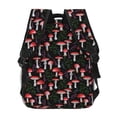 thumbnail image 4 of Xecao Red Mushrooms Backpack, a stylish and functional choice for both men and women, is the perfect basic bookbag for college, work, or travel, 4 of 5